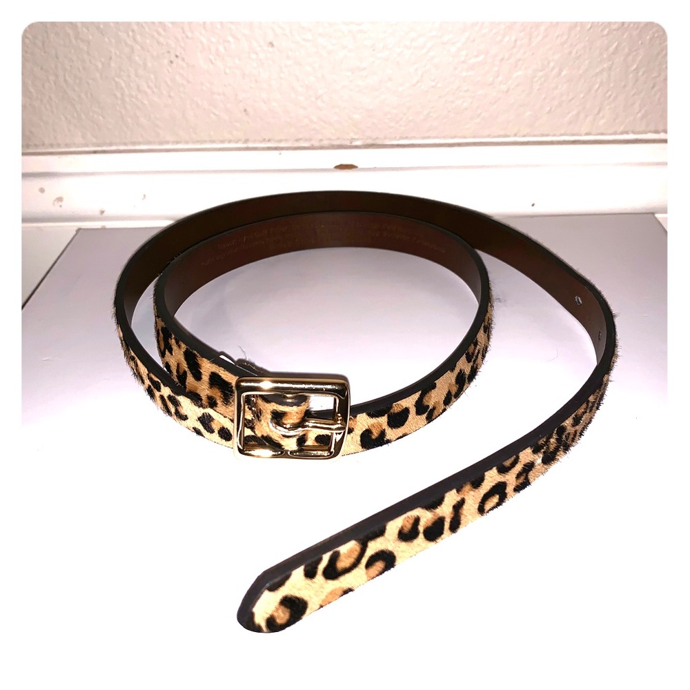 Leopard belt, perfect accessory, worn once